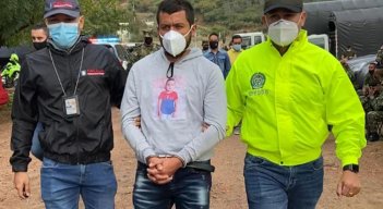 La detención de 'Manguito' ocurrió en el casco urbano de Convención. / Foto: Policía Nacional