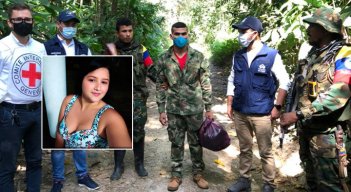 El soldado Ever Castro fue recibido por una comisión humanitaria. / Foto Cortesía