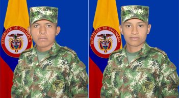  Jesús Alberto Muñoz Segovi y Yonny Andrés Castillo Ospino. / Foto: Ejército