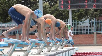 El deporte de la natación volvió con mucha actividad.