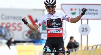 Esteban Chaves, ganador de la cuarta etapa de la Vuelta a Cataluña. 