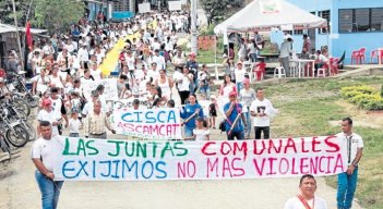 Los líderes campesinos reclaman respeto por sus derechos