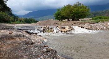 En esta parte del río Pamplonita, en la vereda La Garita, de Los Patios, ocurrió el hecho, la tarde del lunes.