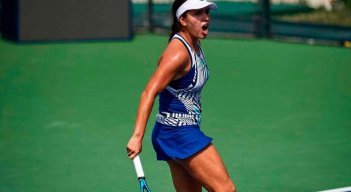 María Camila Osorio Serrano, en torneo WTA 250 de Monterrey. 