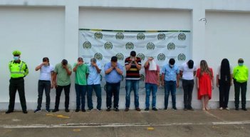 Los integrantes de la banda 'los Permisivos' fueron asegurados con medida de detención domiciliaria./Foto Cortesía