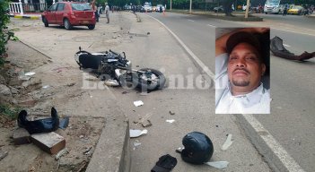 El trágico accidente de tránsito se presentó al mediodía del martes.