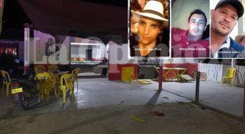 José Luis Vega Plata, Winston Prada y Robinson Garay son tres de las víctimas de la masacre./ Foto: Cotesía