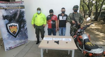 Néstor Eduardo Moreno León y Carlos Rafael Ibarra Poveda fueron detenidos en Tibú.