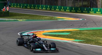Lewis Hamilton, ganador de la Pole en el GP de Ímola 