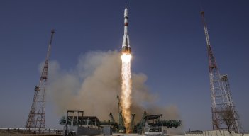 Nave llegó a Estación Espacial Internacional. / Foto: AFP