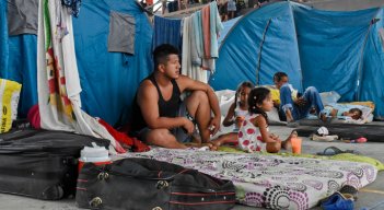 Desplazados venezolanos en Arauquita.  