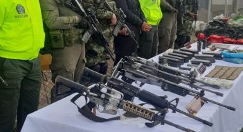 Entre el armamento extraviado hay cuatro fusiles y tres pistolas.
