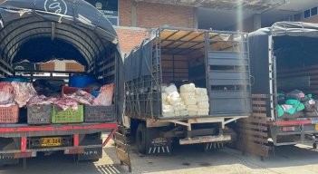 La Polfa se incautó de carne, queso, ACPM y vehículos en San Gerardo.