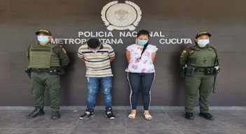 Yurley  Flórez Silva y Alexander López Pinzón fueron capturados en La Riviera.