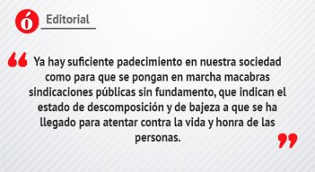 Editorial - Mujeres en peligro