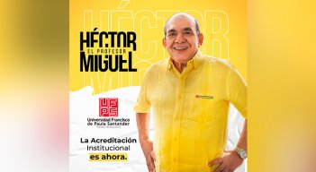 Héctor Miguel Parra López ha sido rector de la UFPS por 18 años y va por el séptimo periodo. /Foto tomada de Facebook
