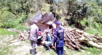Las autoridades evalúan los daños materiales. Se perdieron semovientes, cultivos y truchas. / Cortesía/ La Opinión 