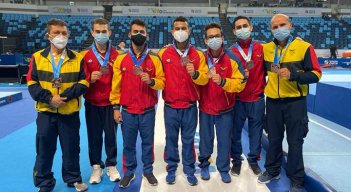 La selección Colombia de gimnasia obtuvo la medalla de bronce por equipos.