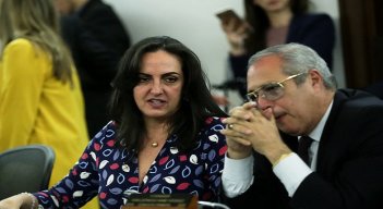 Los congresistas son María Fernanda Cabal, Margarita Restrepo, Juan Manuel Daza, José Jaime Uscátegui y el abogado Víctor Mosquera./Foto Colprensa - Diego Pineda