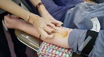 Donación de sangre.