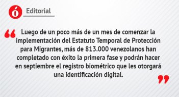 Editorial: Atención al éxodo venezolano