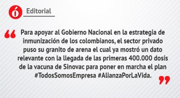 Editorial: Vacunas del sector privado