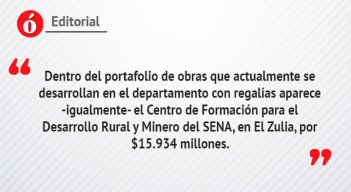 Editorial: Recursos de regalías