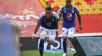 Fernando Uribe, goleador de Millonarios. 