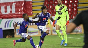 Millonarios y Deportes Tolima igualaron en la final de ida del fútbol colombiano. 