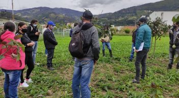 ISER empezó a fortalecer los procesos productivos con 12 campesinos. / Cortesía 