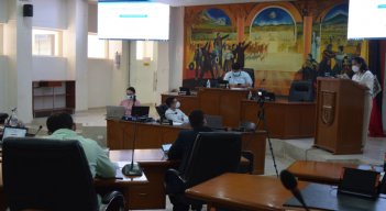 La directora del Departamento Administrativo de Planeación, Margarita María Contreras , señaló que se está trabajando de manera simultánea en la ejecución de los proyectos de este año y, en la formulación y estructuración de los que se desarrollarán en la vigencia del 2022. / Foto: Cortesía