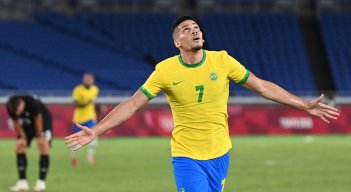Paulinho, delantero de la selección brasileña en los Juegos de Tokio 2020