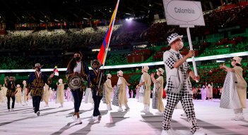 Ceremonia inaugural de Tokio 2020. 