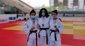 Judocas rojinegros en campeonato nacional disputado en Cali. 