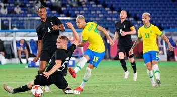 Richarlison, estrella de Brasil en los Olímpicos de Tokio 2020. 
