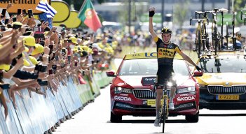 Sepp Kuss, ganador de la etapa 15 del Tour de Francia. 