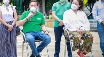 Carlos Amaya y Angélica Lozano hablaron sobre el retorno de los verdes a la Coalición de la Esperanza./Foto Cortesía para La Opinión