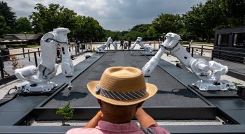 Los robots son una atracción