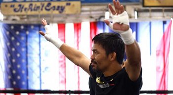 El boxeador filipino Manny Pacquiao, hoy senador de su país, subirá de nuevo al cuadrilátero.