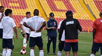 El técnico Reinaldo Rueda culminó su segundo morfociclo con los jugadores de la Liga Colombiana.