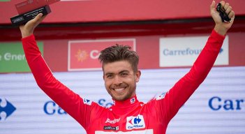 El noruego Odd Christian Eiking (Intermarché-Wanty), se vistió de líder de la Vuelta a España.