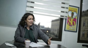 La senadora de la Alianza Verde, Angélica Lozano, insiste en estar en la Coalición de la Esperanza./Foto Colprensa