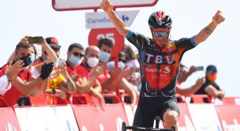 Damiano Caruso ganó la novena etapa de la Vuelta a España. 