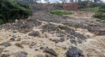 El Consorcio Vías Colombia 063 está encargado para el arreglo de los daños en esta vía tan importante. / Cortesía/ La Opinión 