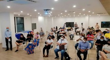 venezolanos y colombianos se encontraron para pedirles a los presidentes de Colombia y Venezuela que abran la frontera./Foto cortesía