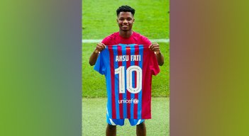 Ansu Fati, delantero del Barcelona.