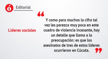 líderes sociales