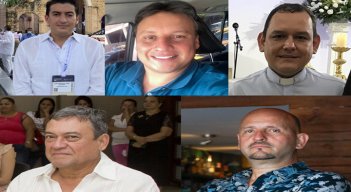 Los cinco consejeros de Comfanorte en representación de los empresarios./Foto La Opinión