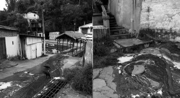 Por las tapas salió agua con sangre que corrió por la calle y el puente de Chíchira. / Foto: Cortesía / La Opinión