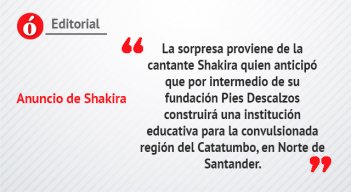 Anuncio de Shakira
